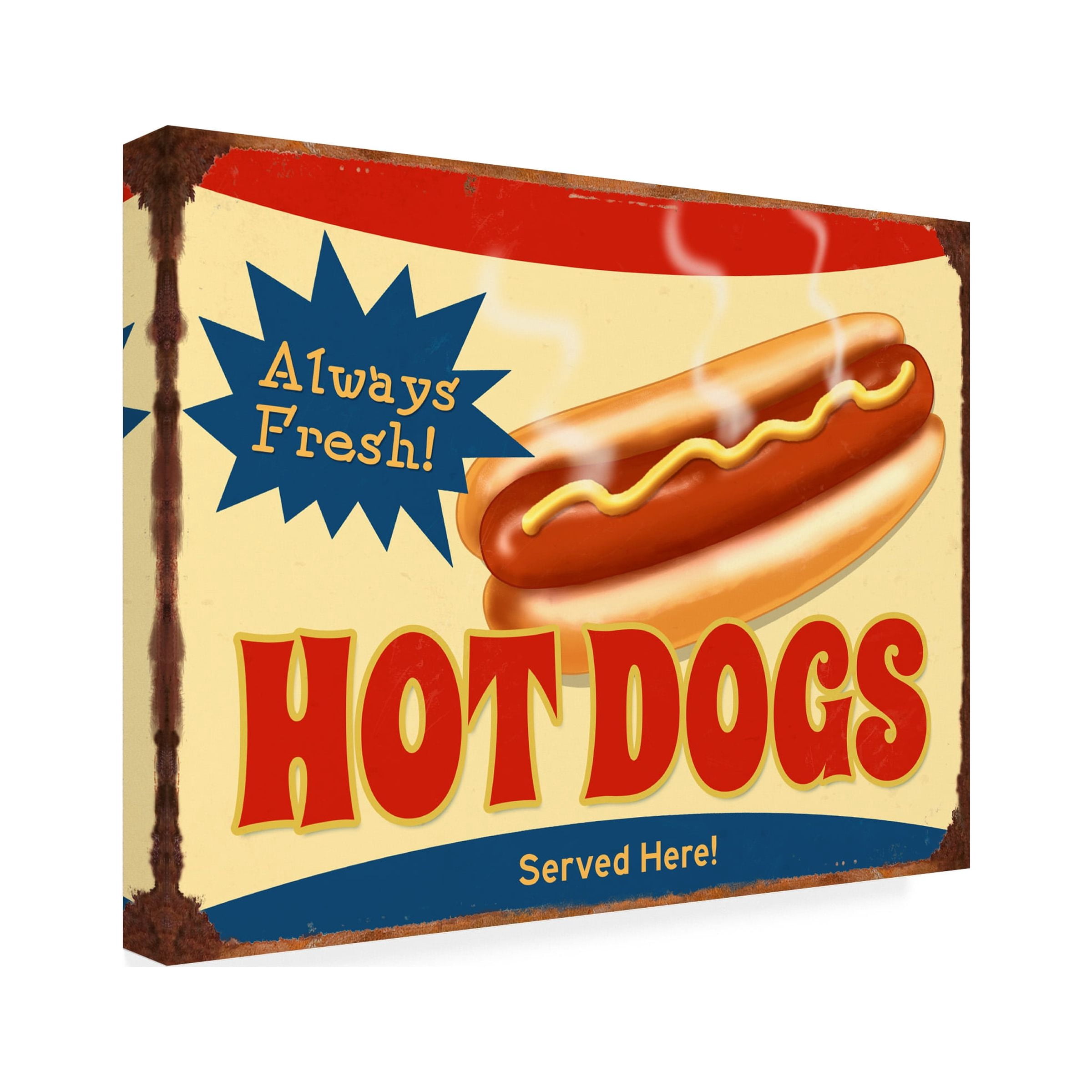 RetroPlanet 'Always Fresh Hot Dogs' Canvas Art