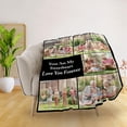 thumbnail image 4 of Blanket with Photos Text, Personalized Blankets with Pictures Aniversary Birthday Valentine's Day Gifts, Customized Photo Gifts for Women,Men,Families,Boyfriend,Girlfriend Blankets, 4 of 5