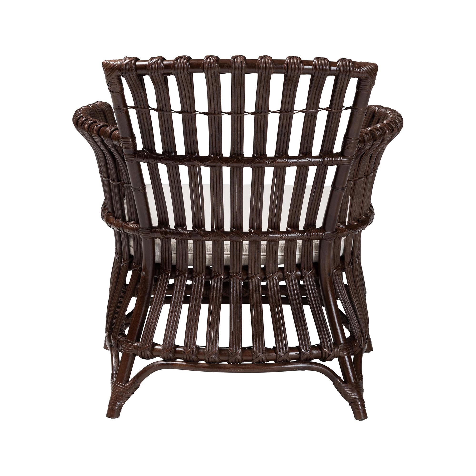 bali & pari Brooklyn Boho Arm Chair, Very Dark Brown