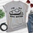 thumbnail image 2 of I've Hit Guac Bottom T-shirt, Unisex Women's Men's Shirt, Guacamole Pun Funny Food Saying Avocado, Heather Gray, X-Large, 2 of 6