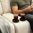 thumbnail image 4 of Nnndbs Expandable Sofa Cup Holder Adapter, 4 Inch Couch Cup Holder for Armrest, Universal Drink Holder for Mugs and Wine Glasses, Spill Proof Cup Holder for Recliner Chair (Black1), 4 of 8