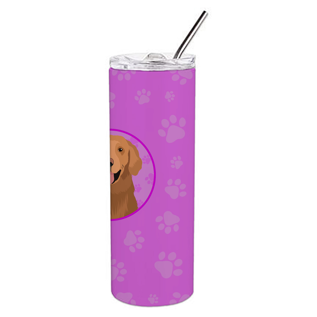 Golden Retriever Red #1 Stainless Steel 20 oz Skinny Tumbler 3 in x 8.25 in