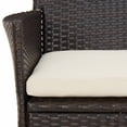 thumbnail image 5 of vidaXL Patio Dining Set with Cushions Outdoor Furniture Brown Poly Rattan, 5 of 9
