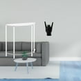 thumbnail image 2 of Mesita de noche de acrílico,Mesa auxiliar de acrílico transparente Mesa auxiliar transparente en capas,Mesa pequeña de acrílico,mesita de noche pequeña,compacta,Estatua del gesto de la, 2 of 8