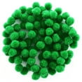 thumbnail image 2 of Essentials By Leisure Arts Pom Poms - Green - 7Mm 100 Piece Pom Poms Arts And Crafts Green Pompoms For Crafts Craft Puff Balls For Crafts, 2 of 3