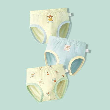 

Icvfdpl Toddler Boys Underwear 3-Pack Kids Infant Baby Cute Cartoon Print Shorts Ruffled Briefs Trunks Underpants 5-6 Years