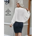 thumbnail image 4 of Zeagoo Womens Cardigan Casual Shrugs Lightweight Long Sleeve Soft Drape Open Front Knitted Bolero for Dresses, 4 of 6
