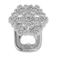 thumbnail image 5 of Unique Bargains 1 Pc Fake Grills Hip Hop Snowflake Teeth Grillz Silver Tone, 5 of 6