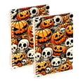 Spiral Notebooks Halloween Cartoon Pumpkins Skulls 60 Sheets 120 Pages ...
