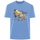 thumbnail image 3 of Camiseta de verano retro con letras simples para hombre, 100 % algodón, cómoda, transpirable, informal, a la moda, ropa de calle para exteriores para hombre, 3 of 5