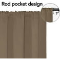 thumbnail image 2 of Easy-Going Blackout Room Darkening Rod Curtains, Camel, 52x84 in, 2 of 6
