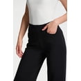 thumbnail image 3 of Pantalones de vestir Yogipace Petite de talle alto holgados negros para mujer S, 3 of 6