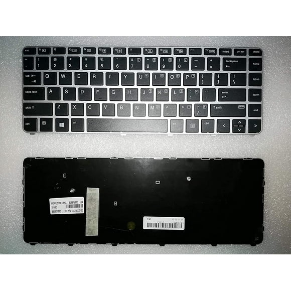 SOUTHERNINTL New Repalcement for HP EliteBook 745 840 G3 G4 US Keyboard with Silver Frame (W/O Backlight & Mouse Point)