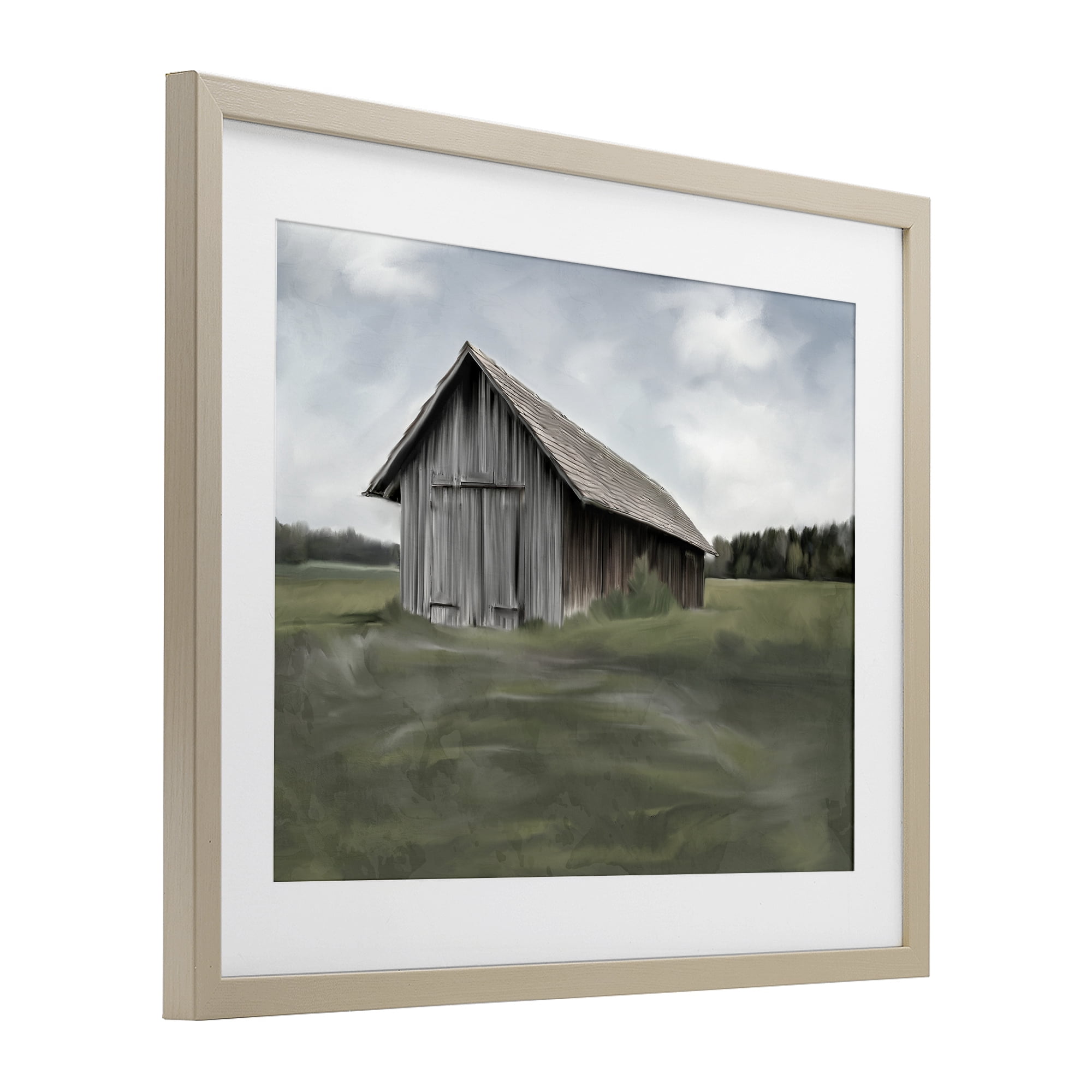 Stupell Industries Farm's Back Pasture Birch Framed Print Under Glass, design by Kim Allen