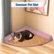 thumbnail image 2 of Cama triangular refrescante para gatos y perros, tamaño S, color rosa, diseño cómodo y práctico., 2 of 6