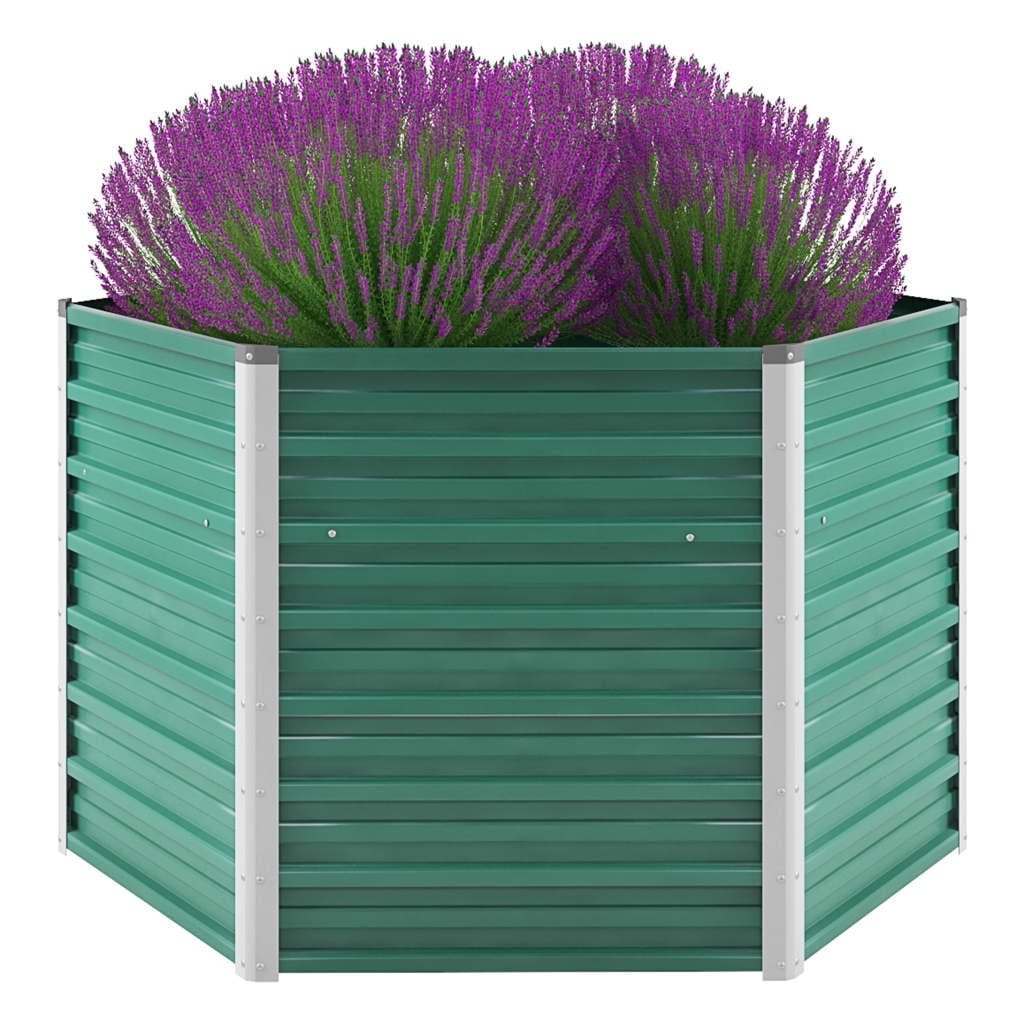 Kepooman Outdoor Raised Garden Bed for Vegetables Flowers, 50.8" X 50.8" X 31.3", Green Kepooman Outdoor Raised Garden Bed for Vegetables Flowers, 50.8" X 50.8" X 31.3", Green