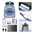 thumbnail image 4 of Balery Blue Watercolor Mochila para Mujeres y Hombres, Mochila Ligera Casual para Viajes, Mochila Clásica Básica para la Universidad, 4 of 6