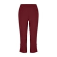 thumbnail image 6 of Diufon Womens Capris Spring Summer Slim Yoga Capri Pants Stretchy Side Split Athletic Running Gym Leggings, 6 of 7