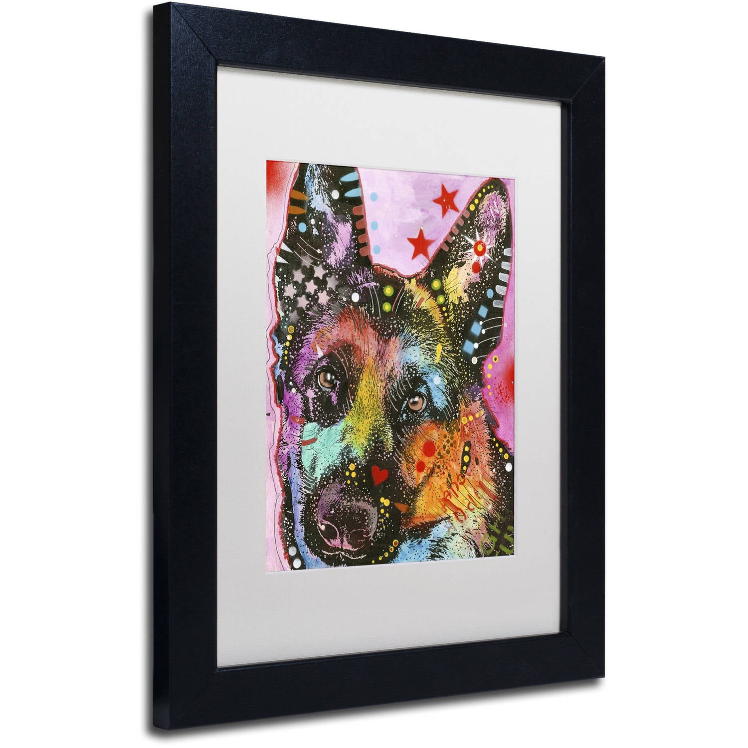 Trademark Fine Art "25" Canvas Art by Dean Russo, White Matte, Black Frame