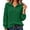 Green, variant on Womens Cable Knit Sweaters Long Sleeve Collared Zip Up Pullover Tops Loose Comfy Casual Warm Fall Winter Sweater