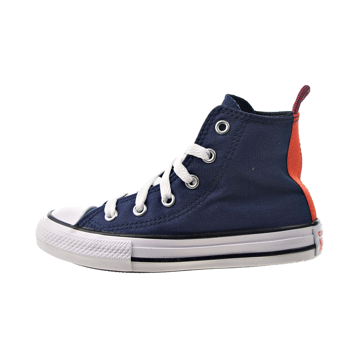 Converse Chuck Taylor All Star Hi Kids' Shoes Midnight Navy-Bright Orange 670671f - image 4 of 6