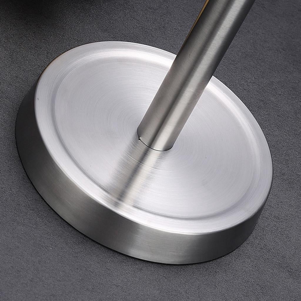 SDFGTstore Stainless Steel Kitchen Utensil Holder Organizer 360 Degree Rotating Carousel with 6 Hooks for Hanging Spoons