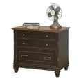 thumbnail image 3 of Bowery Hill Set of 3 Credenza Office Writing Desk & Bookcase & Filing Cabinet, 3 of 19