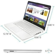 HP 14 Laptop, 14" HD Display, Intel Celeron N4120 Upto 2.6GHz, 4GB RAM, 64GB eMMC, HDMI, Card Reader, Wi-Fi, Bluetooth, Windows 10 Home S (685K1UA)