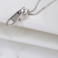 thumbnail image 4 of Alloy Zippers Necklace Adjustable Length Clavicle Chain Personalized Neckchain, 4 of 9