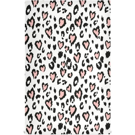 

Bestwell 6 Pack Love Leopard Kitchen Towels Soft Absorbent Dish Towels Reusable Tea Towels Set 28 x 18