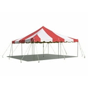 Party Tents Direct Weekender Outdoor Canopy Pole Tent, Red, 20 ft x 20 ft