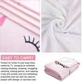 thumbnail image 5 of Lash Blanket - Pink Throw Blankets Get Well Gifts for Women, Soft Fall Throw Blanket for Couch Sofa Lash Room Decor, Eyelash Blanket for Women Girls Kids, Flannel Fleece Mom Blanket 50"x 60", 5 of 5