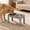 Grey, variant on Dvkptbk stainless steel bowl Adjustables Stainless Steel Pet Bowl Cats and Dog Bowl Slow Food Bowl Feeder Water Dispenser Neck Support Bowl Ideal for Small Medium and Large Dogs