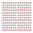 thumbnail image 2 of MKHERT Funny Red Ladybugs on Gray Zigzag Chevron Placemats Table Mats for Dining Room Kitchen Table Decoration 12x18 inch,Set of 6, 2 of 4