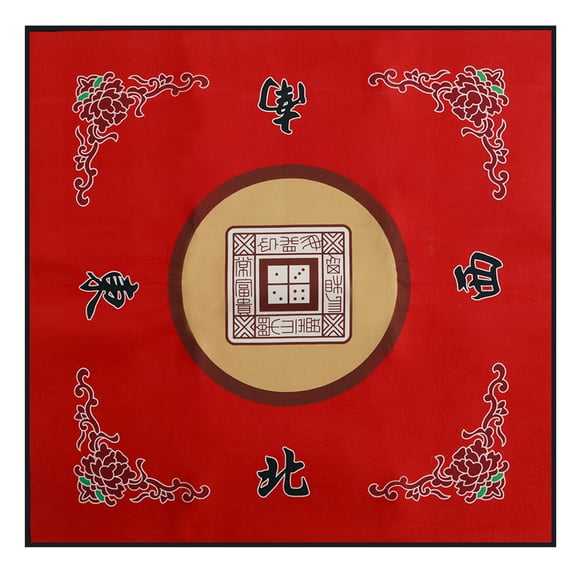 Large Mahjong Mat Anti-Noise Mahjong Mat Slid-Proof Mahjong Table Mat Portable Mahjong Accessories Tablecloth for Playing