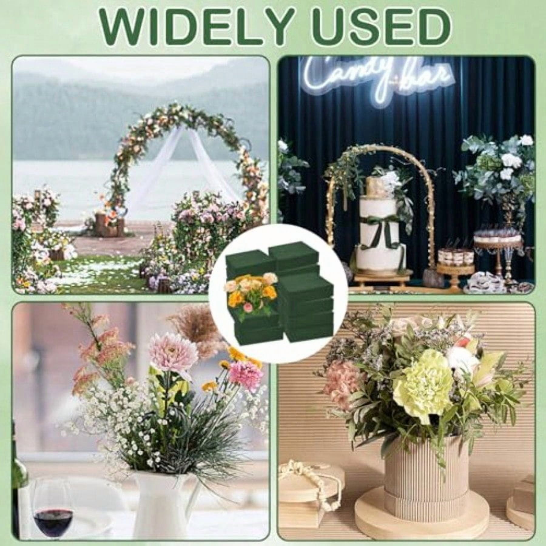 30Pieces Floral Foam Blocks Green Floral Foam For Flower Arrangements Flower Foam Blocks Florist Foam Dry Foam Plant Foam Wet Foam For Artificial Flowers 5.5 X 3.2 X 1.8 Inches