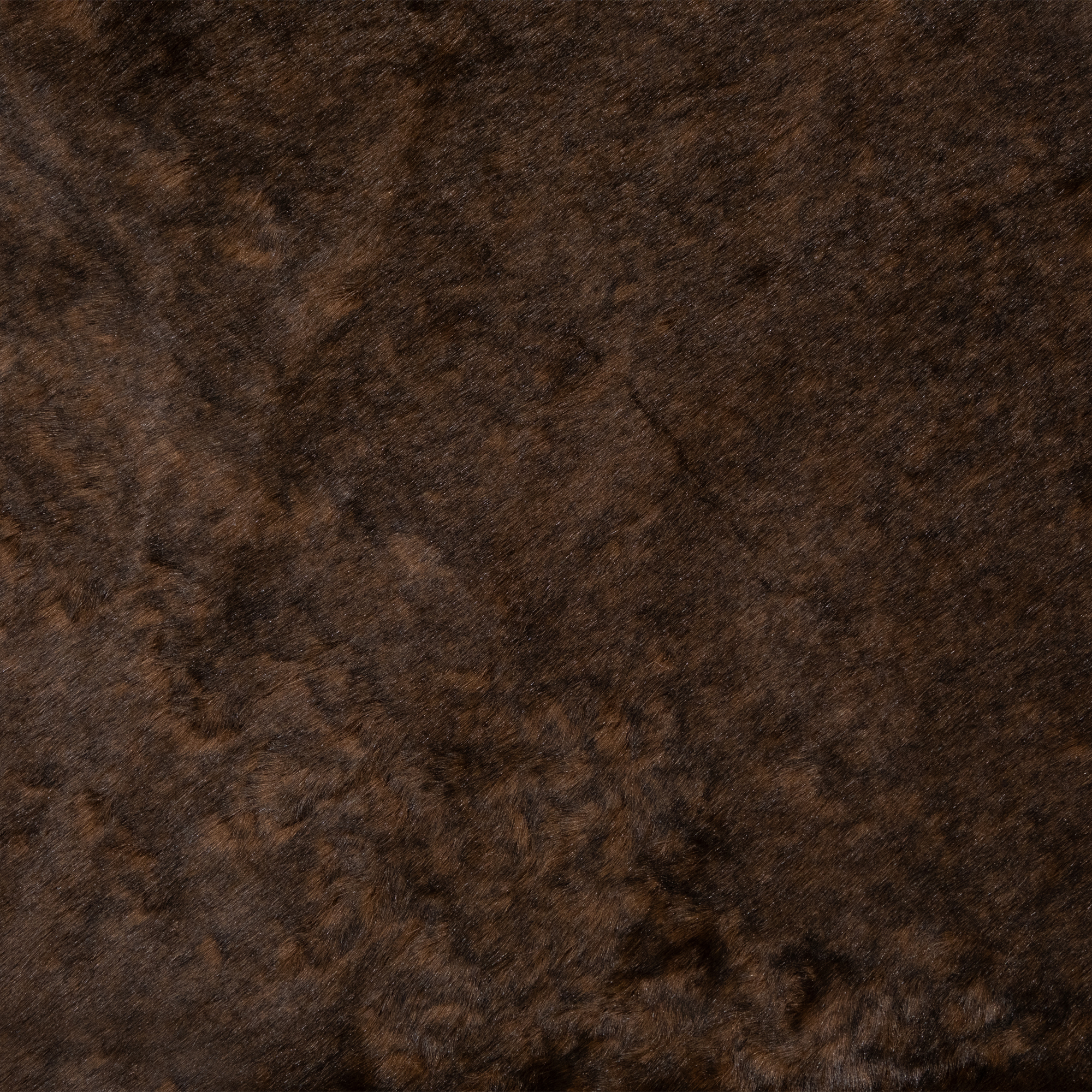 Mink Faux Fur Christmas Tree Skirt - 48" - Brown