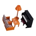 thumbnail image 3 of Lámpara de Mesa de Sofá de Piano de Simulación, Juego de Casa de Muñecas Modelo de Muebles de Bricolaje, 1:12, 3 of 9