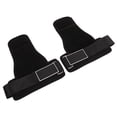 thumbnail image 2 of Agarres para levantamiento de pesas con correas para muñecas, 1 par de correas de cuero real para levantamiento de pesas Correas de cuero para levantamiento de pesas Características de vanguardia, 2 of 12