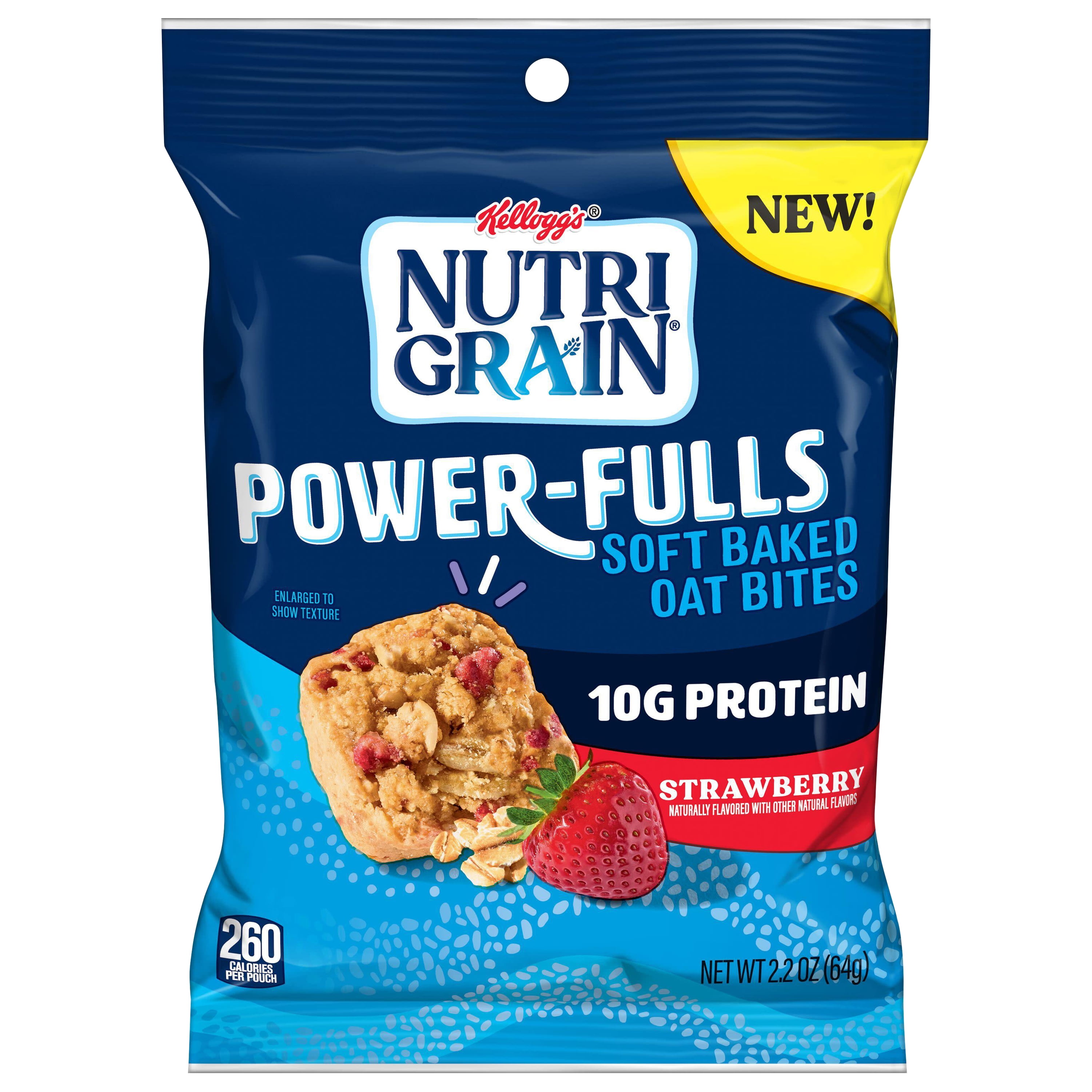 Kellogg's Nutri-Grain Cereal Bars Powerfulls Strawberry Oat Bites 2.2oz