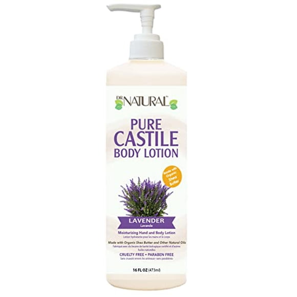Dr. Natural Lavender Castile Body Lotion 16Oz