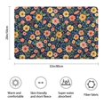 thumbnail image 3 of Pioneer Flower Floral Print Pattern Bathroom Rugs Mat, Non Slip Microfiber Bathroom Rug with Rubber Backing, Soft Mats for Bathroom Floor Tub Shower, 20"x32", 3 of 5