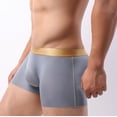 thumbnail image 4 of Mens Underwear Fashionable Boxer Pants Ice Silk Seamless Breathable Comfortable Underwear, 4 of 6