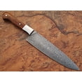 thumbnail image 4 of Custom Handmade Damascus Steel Chef Knife Wood Handle, 4 of 5