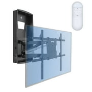 Mount-It! Motorized Fireplace Mantel TV Mount With Recessed Base, 42 to 80 TVs, 110 lbs. Capacity, Includes Remote
