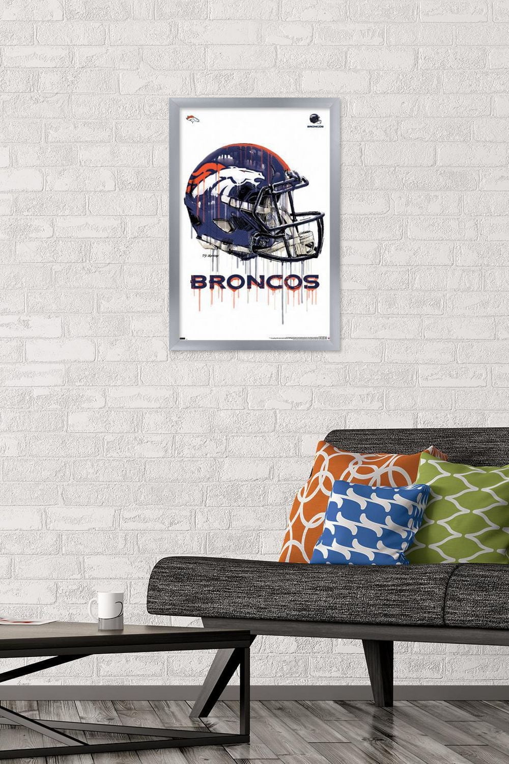 NFL Denver Broncos - Drip Helmet 20 Wall Poster