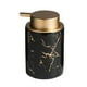 thumbnail image 1 of Dispensador de jabón con textura de mármol, accesorios de baño, botella dosificadora, dispensador de loción Textura de mármol negro, 1 of 8