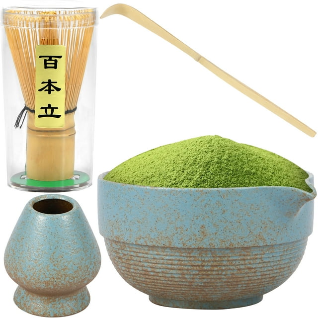 Wekvgz 10Pcs Matcha Set Practical Matcha Whisk Set Includes Matcha Bowl with Spout Matcha Whisk Holder Matcha Whisk Tea Scoop Delicate Matcha Tea Set Versatile Matcha Kit for Matcha Tea Lovers