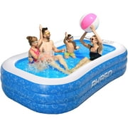 AKASO Inflatable Swimming Pool for Kids, Adults, Family, 7.8 x 4.7 x 1.8ft Rectangular,Thickened