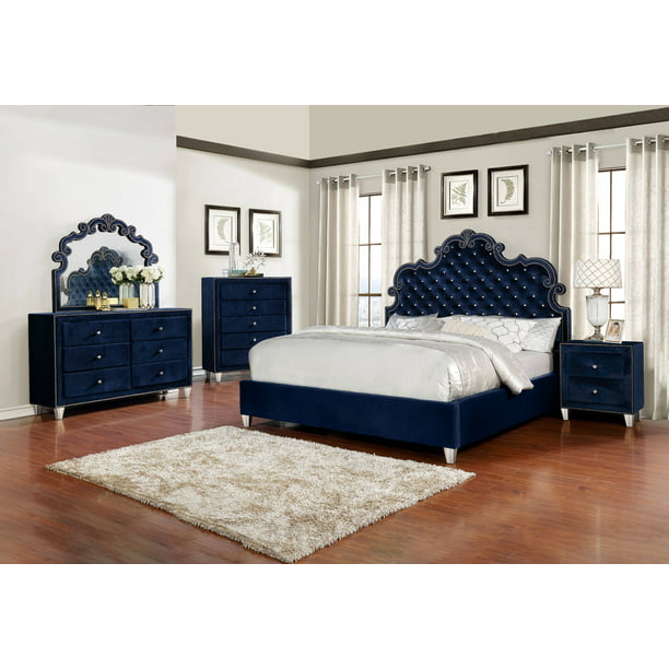 Best Quality Furniture Sierra 6 Drawer Upholstered Dresser - Walmart